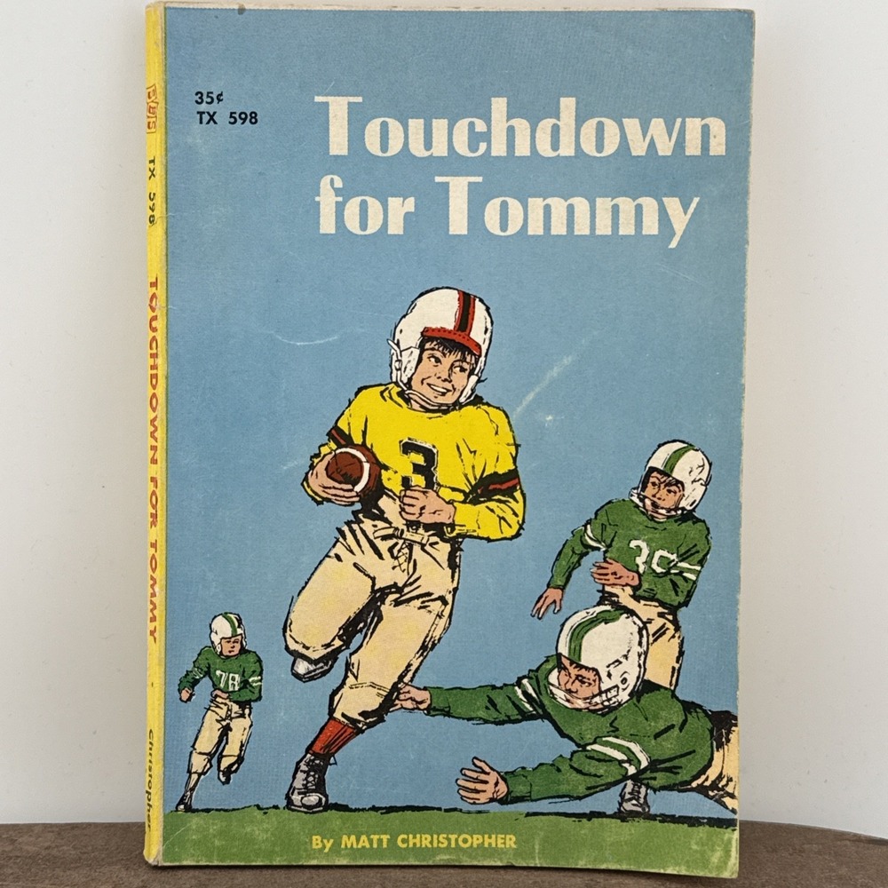 Touchdown for Tommy by Matt Christopher 1959 Scholastic Vintage Football PB Book